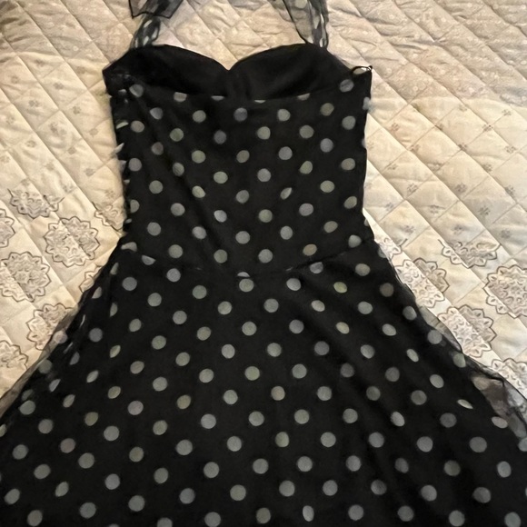 Black and Gray Tulle Party Dress - Picture 7 of 8